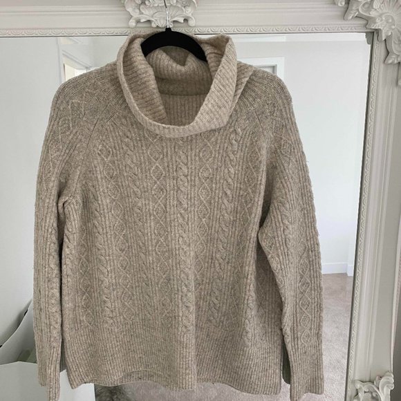 Aritzia Community Plutarch Cable Knit Turtleneck